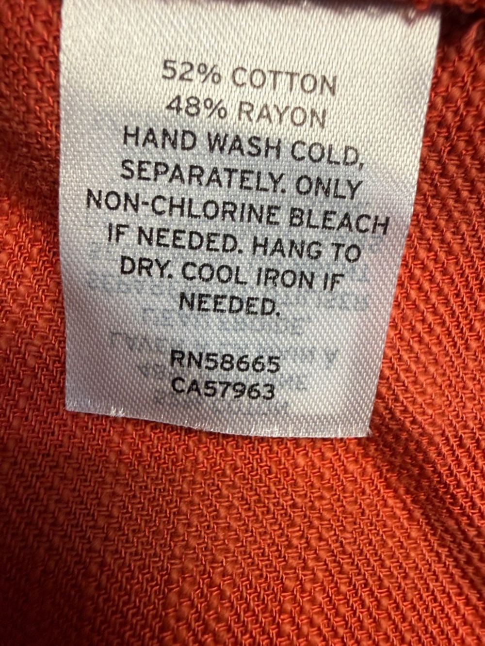 Caslon Rust Button-Front Mini Dress - Picture 6 of 7